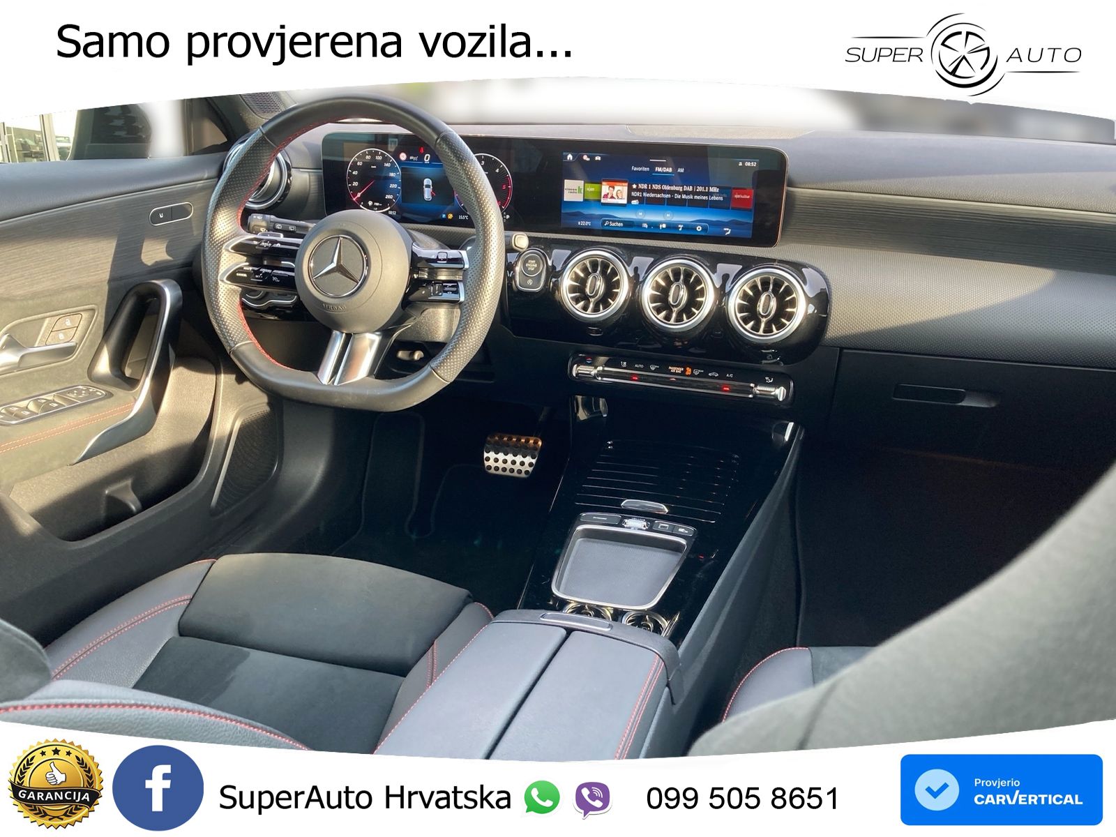 Mercedes-Benz A 200d 8G-DCT AMG LED+GR SJED+ACC