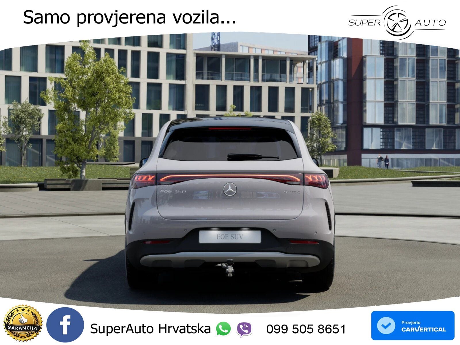 Mercedes EQE SUV 350 100 kWh (292 KS) 4MATIC ZRAČNI+ACC+GR SJED+KAM+PANO