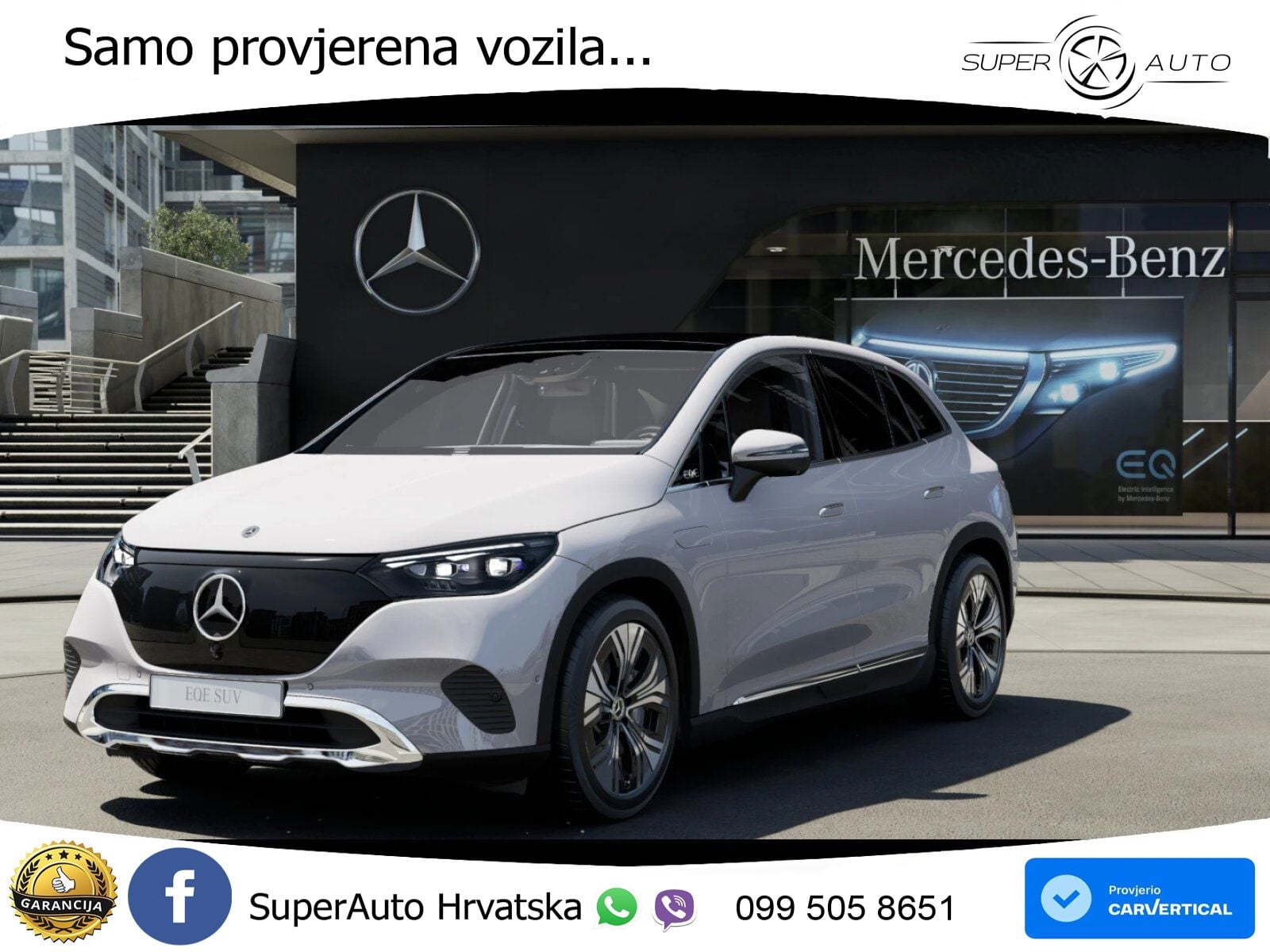Mercedes EQE SUV 350 100 kWh (292 KS) 4MATIC ZRAČNI+ACC+GR SJED+KAM+PANO