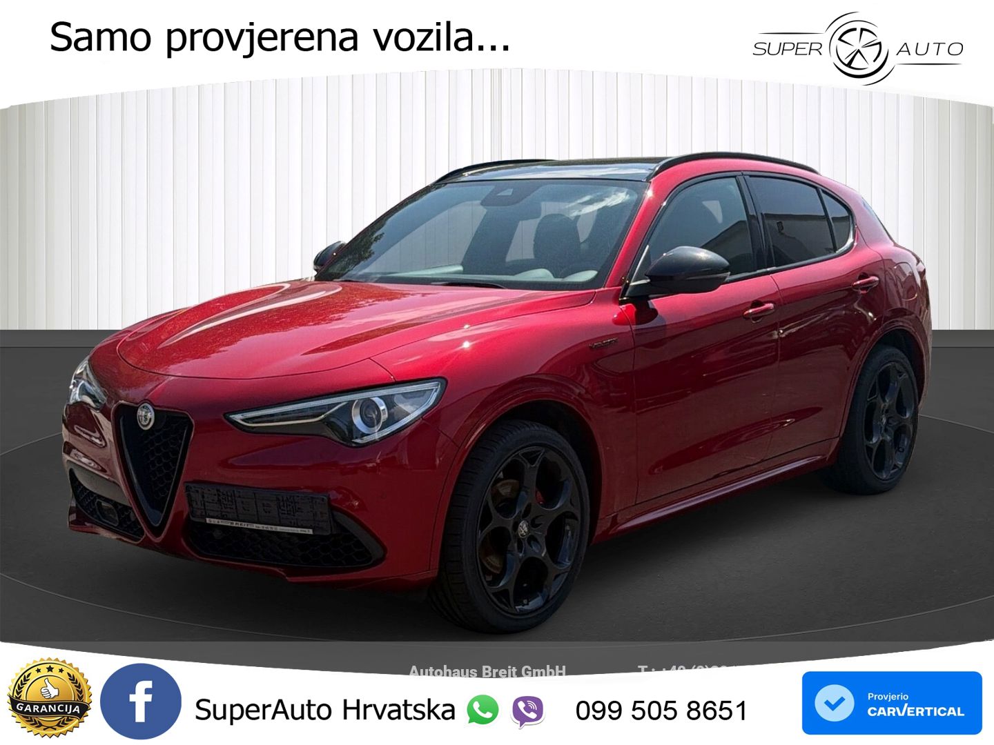Alfa Romeo Stelvio 2.0 Turbo (280 KS) Q4 Automatic LED+GR SJED+ACC