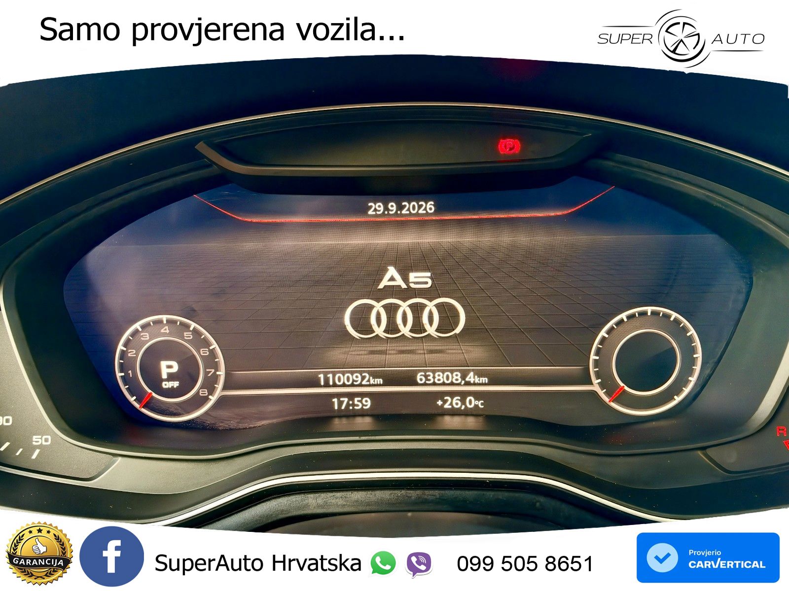 Audi A5 Sportback 40 TFSI (190 KS) S tronic LED+GR SJED+ACC