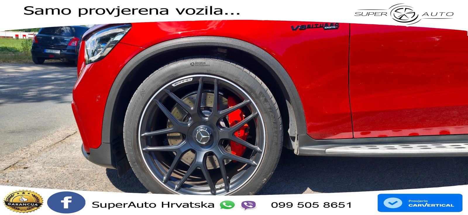 Mercedes AMG GLC 63 S V8 (510 KS) 4MATIC+ MCT ZRAČNI+ACC+4xGR SJED+KAM