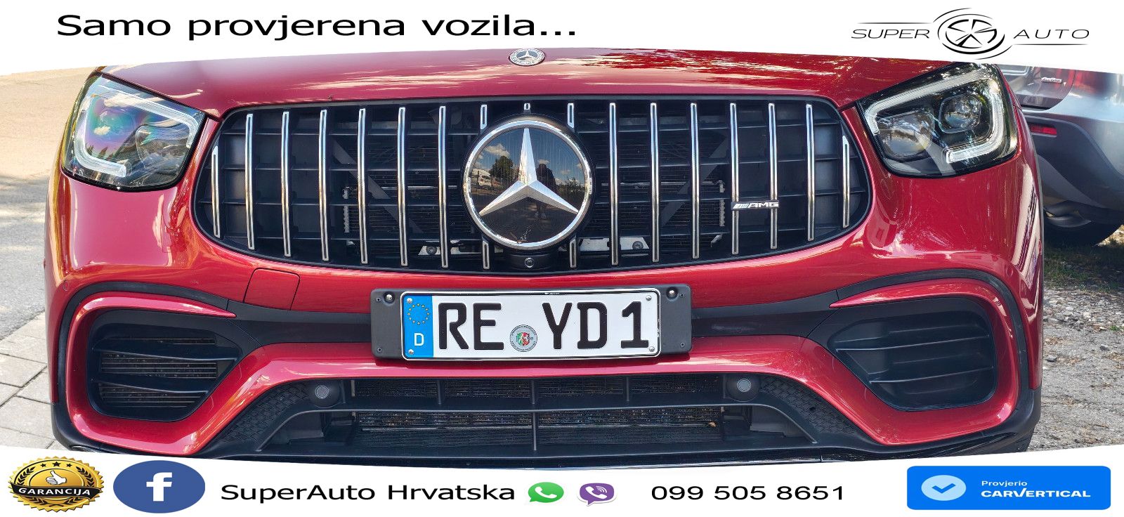 Mercedes AMG GLC 63 S V8 (510 KS) 4MATIC+ MCT ZRAČNI+ACC+4xGR SJED+KAM