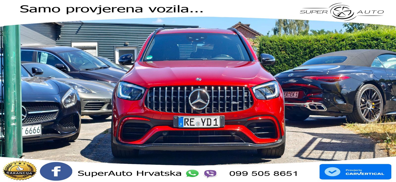 Mercedes AMG GLC 63 S V8 (510 KS) 4MATIC+ MCT ZRAČNI+ACC+4xGR SJED+KAM