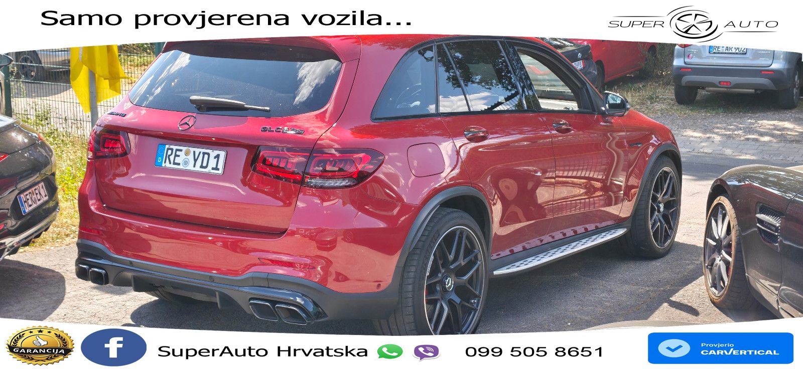Mercedes AMG GLC 63 S V8 (510 KS) 4MATIC+ MCT ZRAČNI+ACC+4xGR SJED+KAM