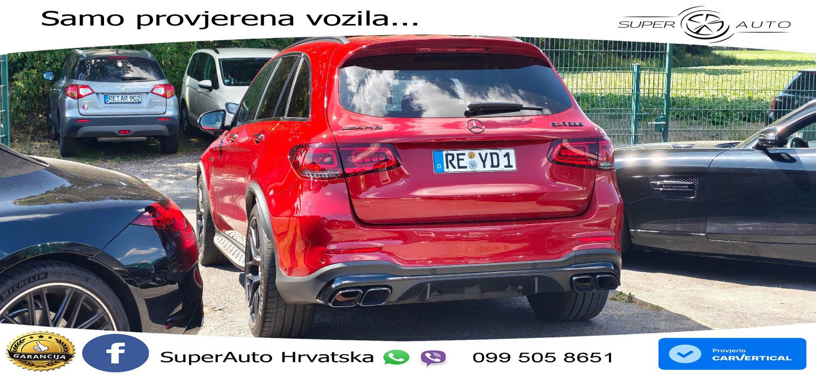 Mercedes AMG GLC 63 S V8 (510 KS) 4MATIC+ MCT ZRAČNI+ACC+4xGR SJED+KAM