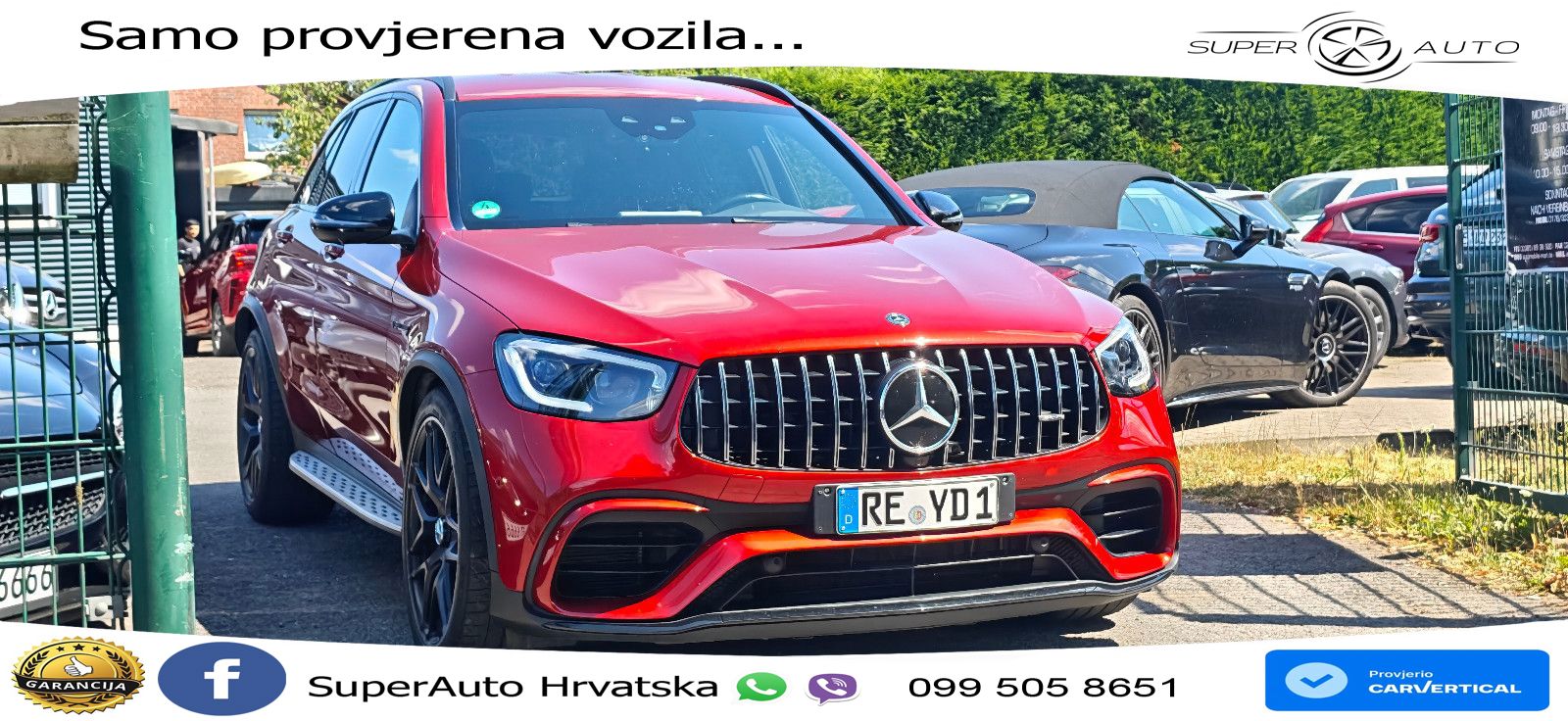 Mercedes AMG GLC 63 S V8 (510 KS) 4MATIC+ MCT ZRAČNI+ACC+4xGR SJED+KAM