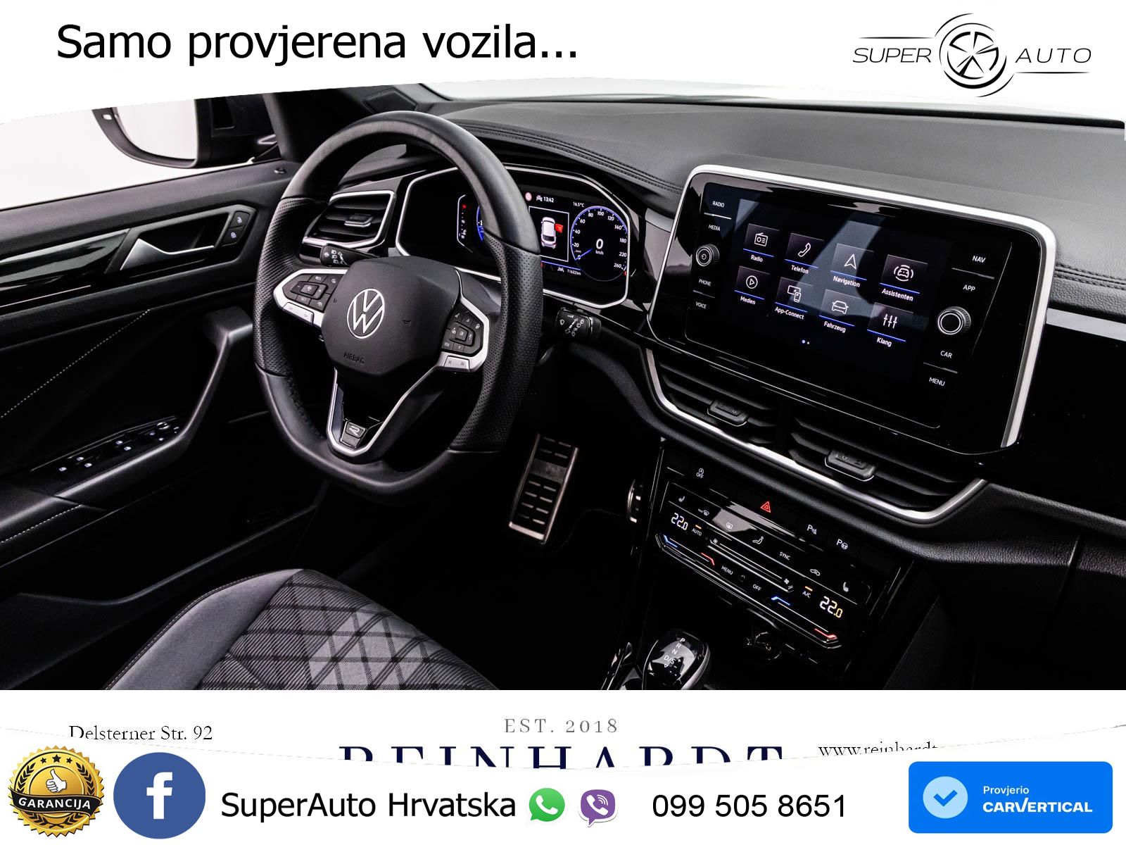 Volkswagen T-Roc 1.5 TSI (150 KS) DSG R-Line LED+GR SJED+ACC