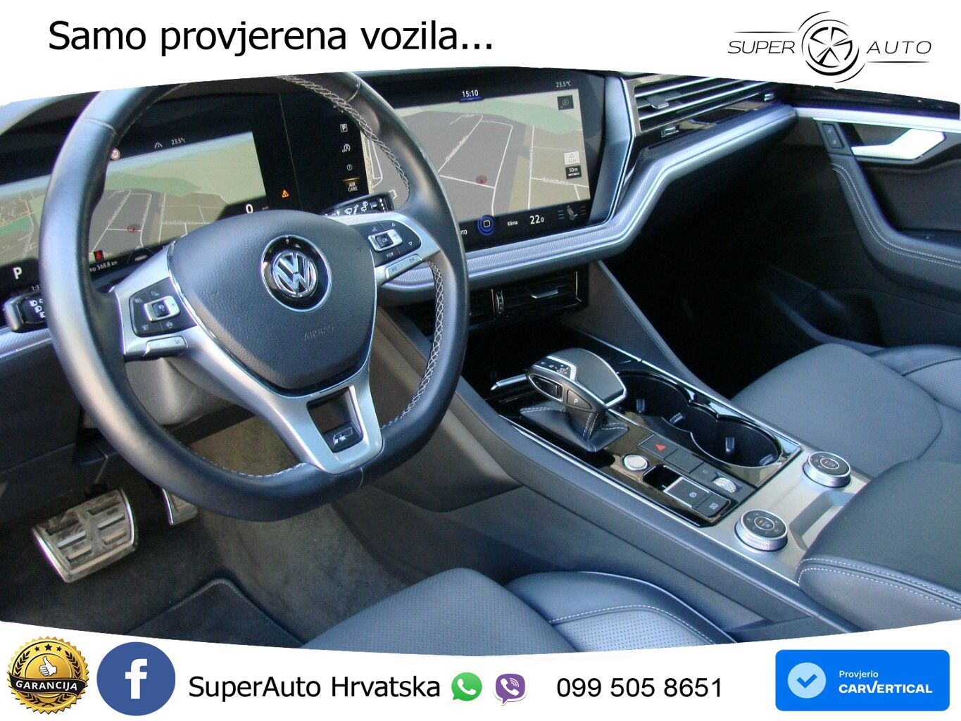 Volkswagen Touareg 3.0 V6 TDI (286 KS) 4MOTION Tiptronic R-Line ZRAČNI+ACC+GR SJED+KAM+PANO