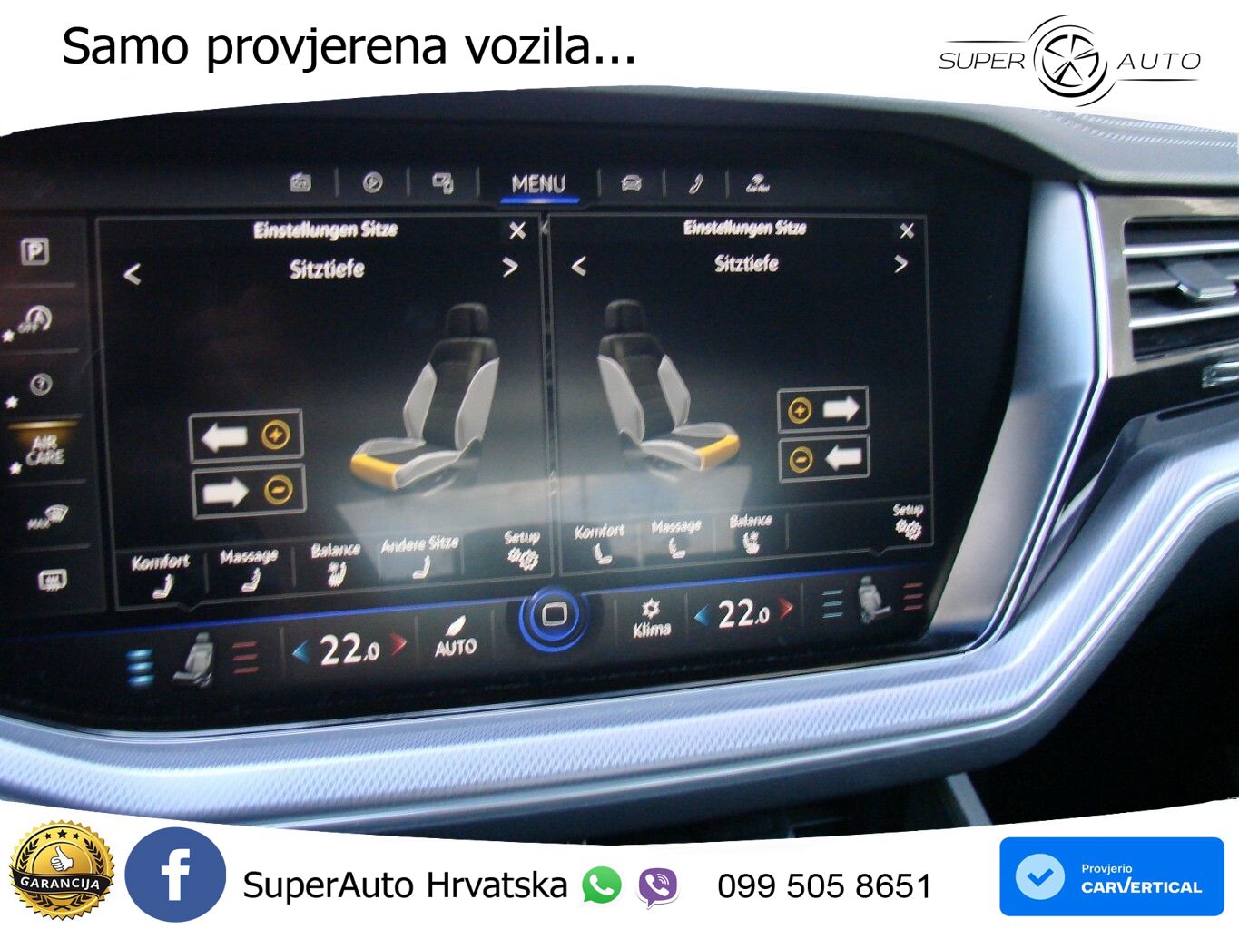 Volkswagen Touareg 3.0 V6 TDI (286 KS) 4MOTION Tiptronic R-Line ZRAČNI+ACC+GR SJED+KAM+PANO