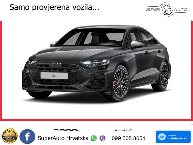 Audi S3 Limuzina 2.0 TFSI (333 KS) quattro S tronic MATRIX+GR SJED+KAM