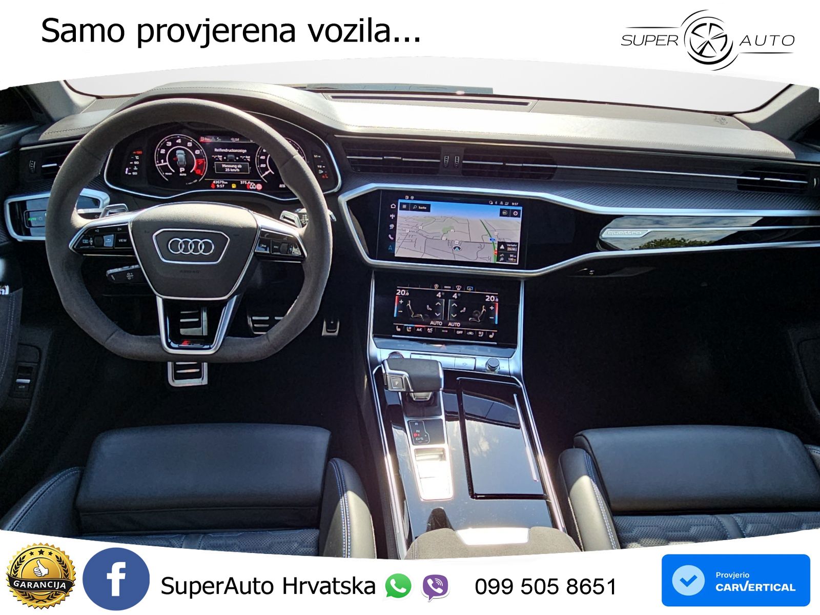 Audi RS6 Avant 4.0 TFSI V8 performance (630 KS)  quattro tiptronic MATRIX+GR SJED+KAM