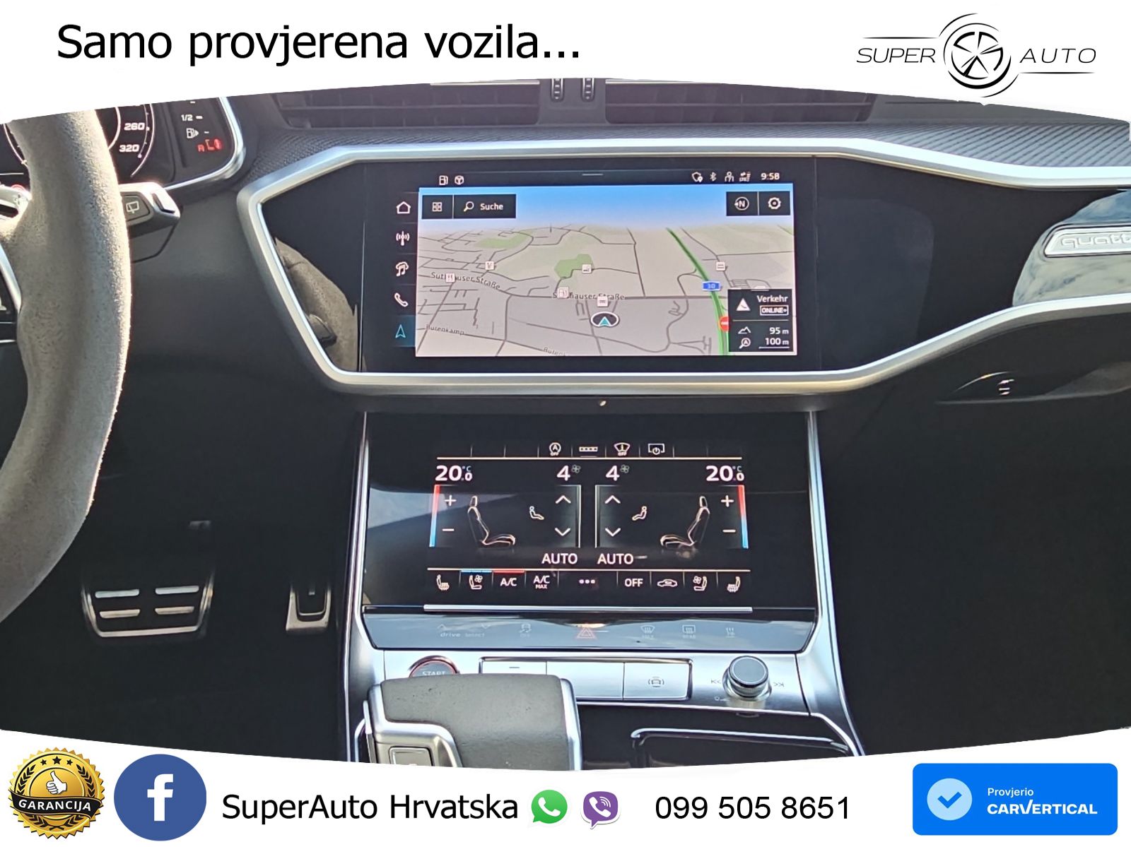 Audi RS6 Avant 4.0 TFSI V8 performance (630 KS)  quattro tiptronic MATRIX+GR SJED+KAM