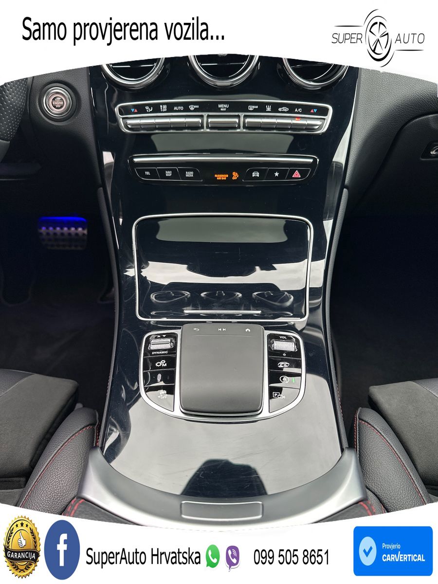 Mercedes AMG GLC 43 V6 (390 KS) 4MATIC TCT ZRAČNI+ACC+GR SJED+KAM+PANO