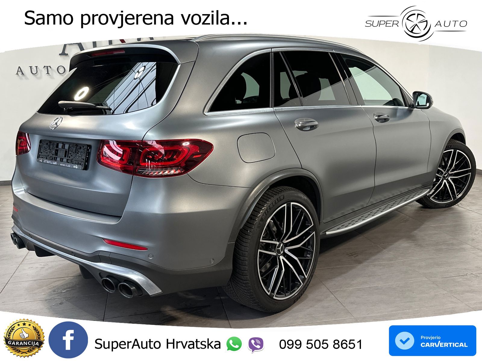 Mercedes AMG GLC 43 V6 (390 KS) 4MATIC TCT ZRAČNI+ACC+GR SJED+KAM+PANO