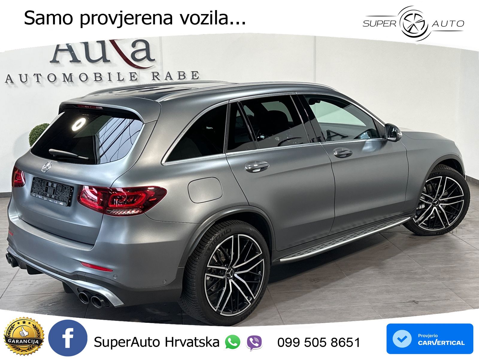 Mercedes AMG GLC 43 V6 (390 KS) 4MATIC TCT ZRAČNI+ACC+GR SJED+KAM+PANO