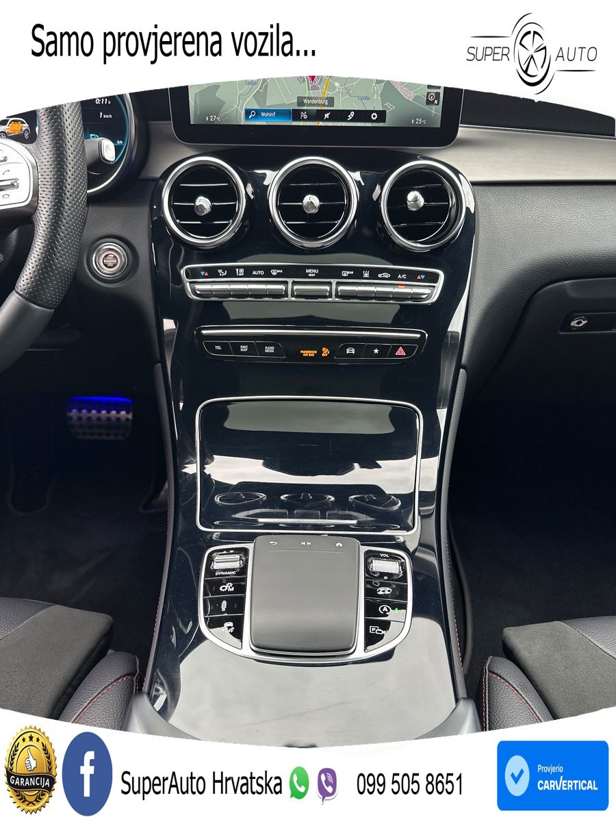 Mercedes AMG GLC 43 V6 (390 KS) 4MATIC TCT ZRAČNI+ACC+GR SJED+KAM+PANO