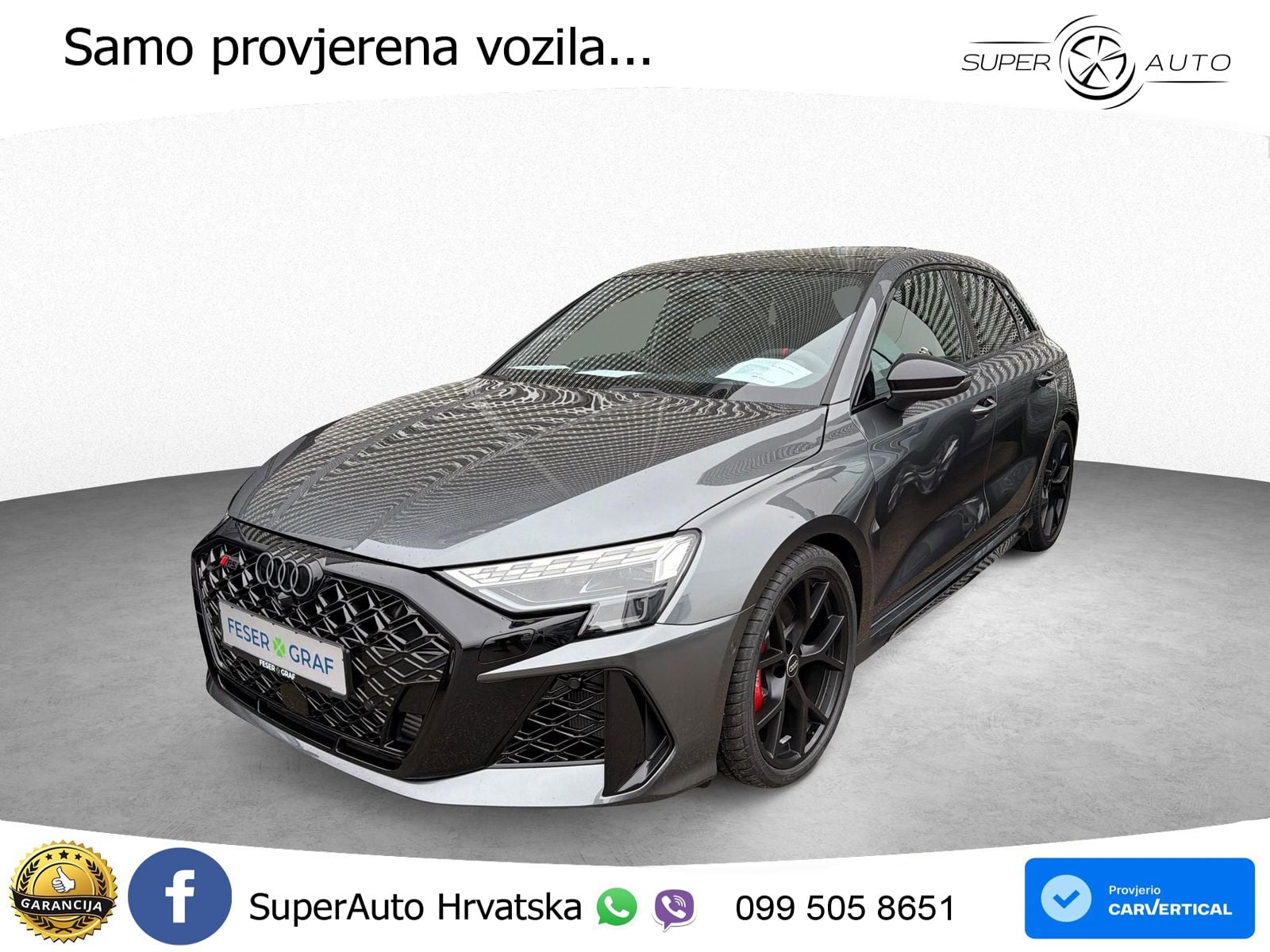 Audi RS3 Sedan 2.5 TFSI (400 KS) quattro S tronic ACC+HEAD+GR SJED+360+PANO