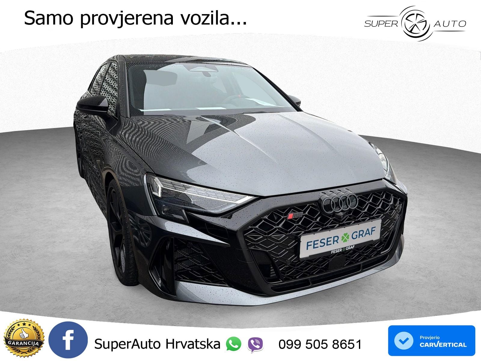 Audi RS3 Sedan 2.5 TFSI (400 KS) quattro S tronic ACC+HEAD+GR SJED+360+PANO