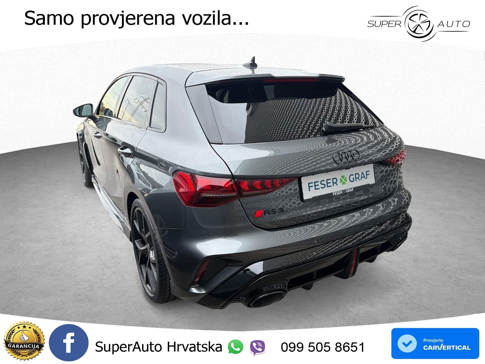 Audi RS3 Sedan 2.5 TFSI (400 KS) quattro S tronic ACC+HEAD+GR SJED+360+PANO