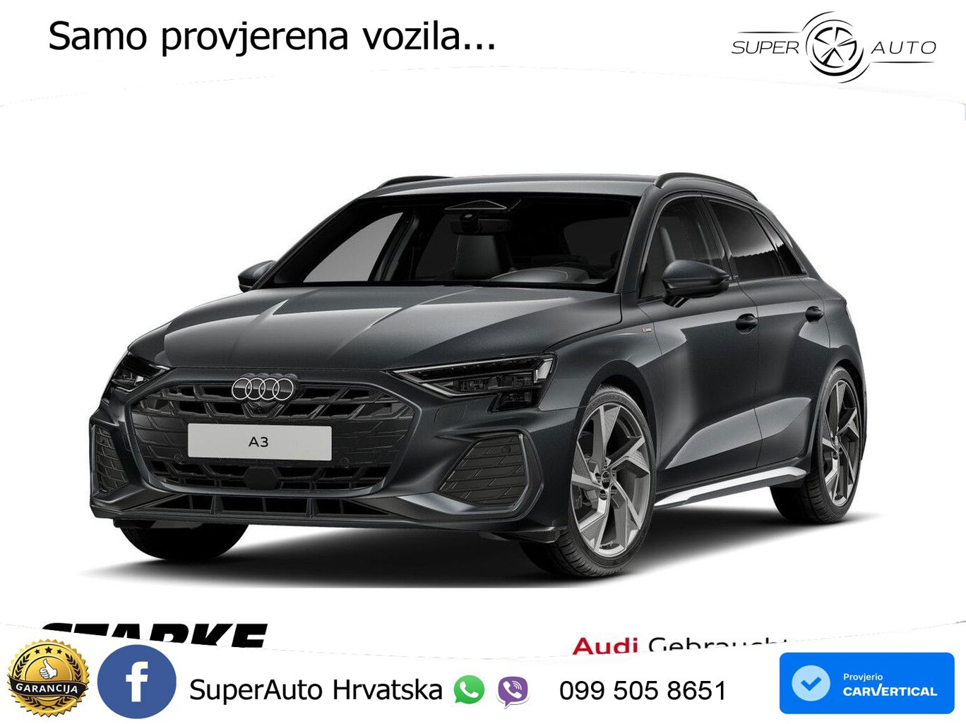 Audi A3 35 TFSI (150 KS) S line MATRIX+GR SJED+KAM