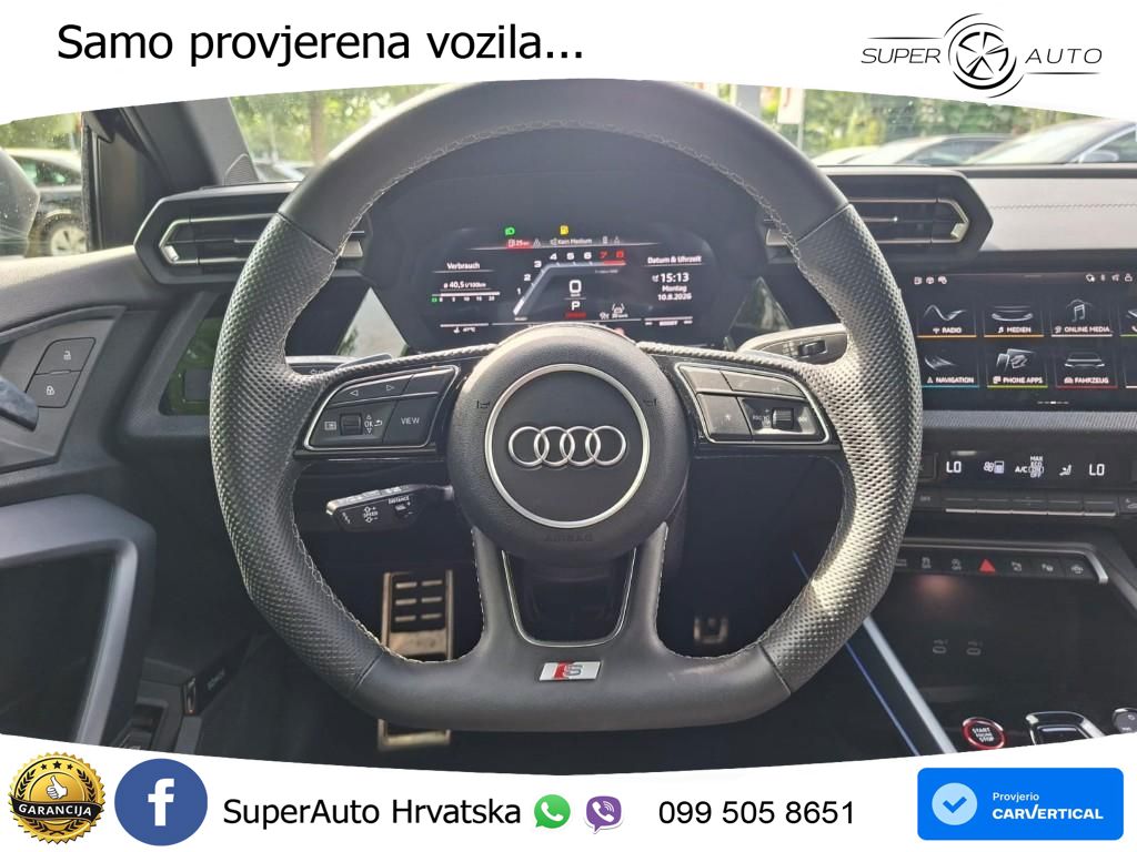 Audi S3 Limuzina 2.0 TFSI (333 KS) quattro S tronic LED+GR SJED+ACC