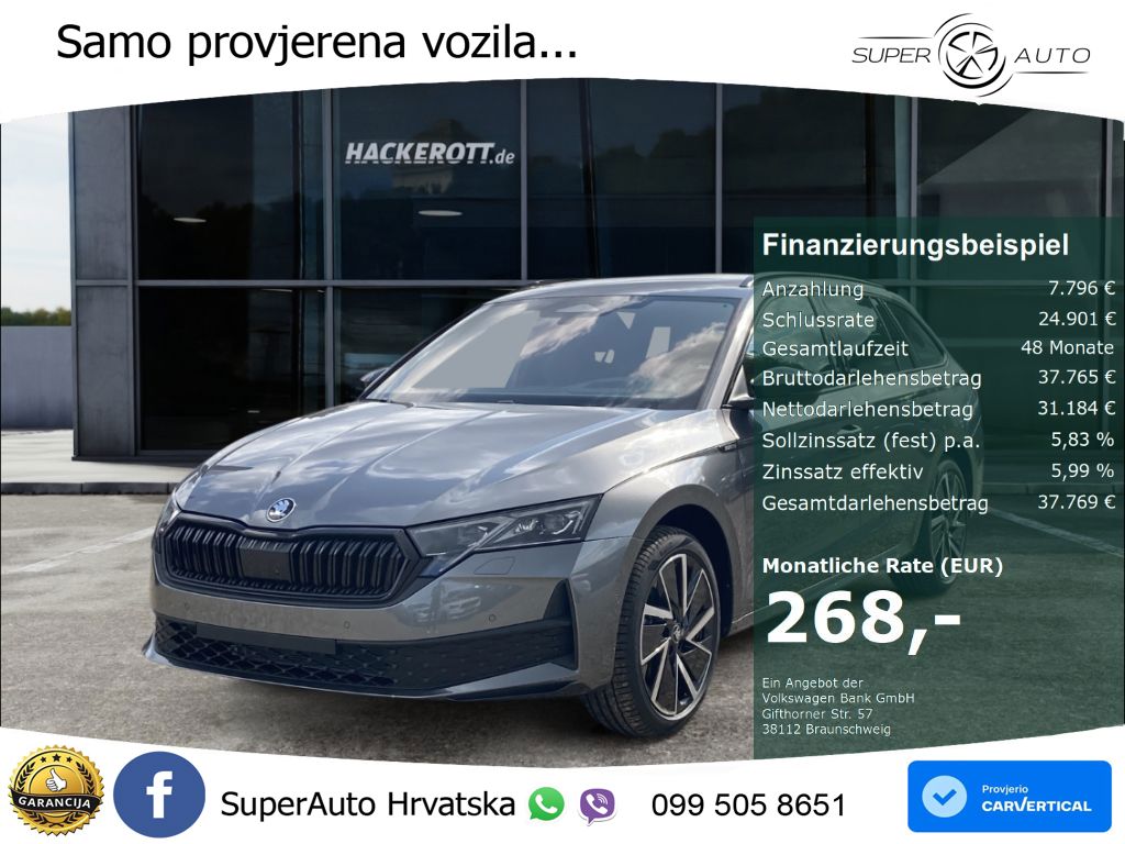 Škoda Octavia Combi 1.5 TSI (150 KS) DSG SportLine LED+GR SJED+ACC