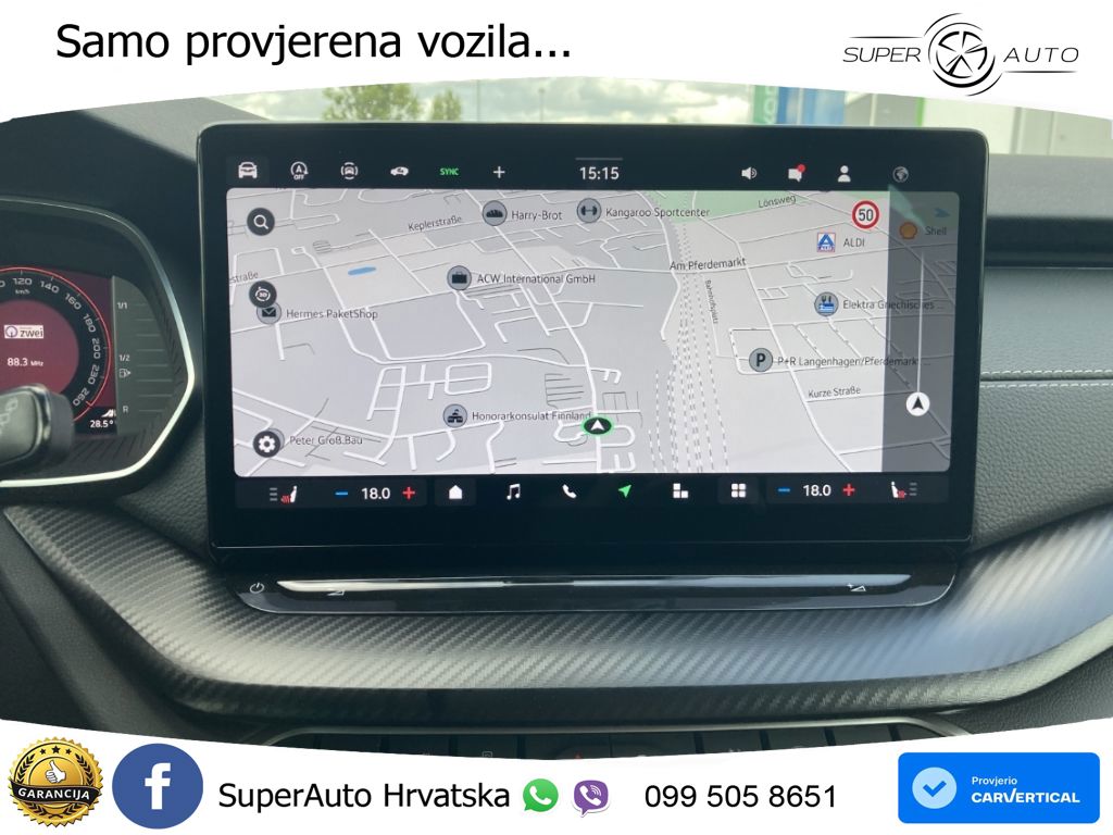 Škoda Octavia Combi 1.5 TSI (150 KS) DSG SportLine LED+GR SJED+ACC