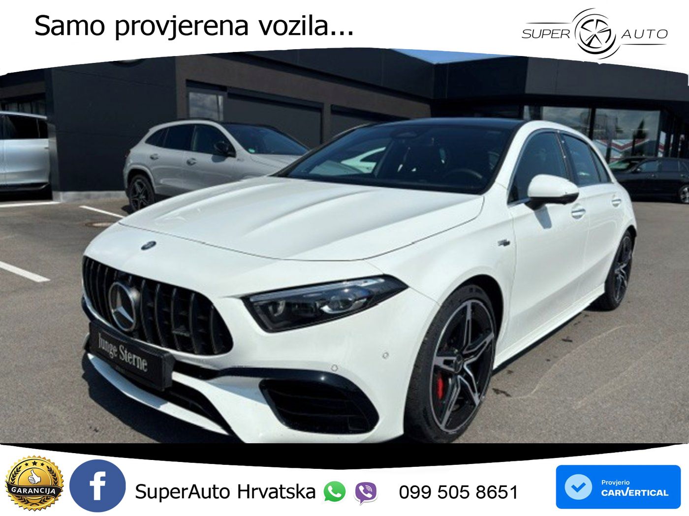 Mercedes-Benz AMG A 45 S 4MATIC+ AMG SPEEDSHIFT DCT 8G ACC+HEAD+GR SJED+360+PANO