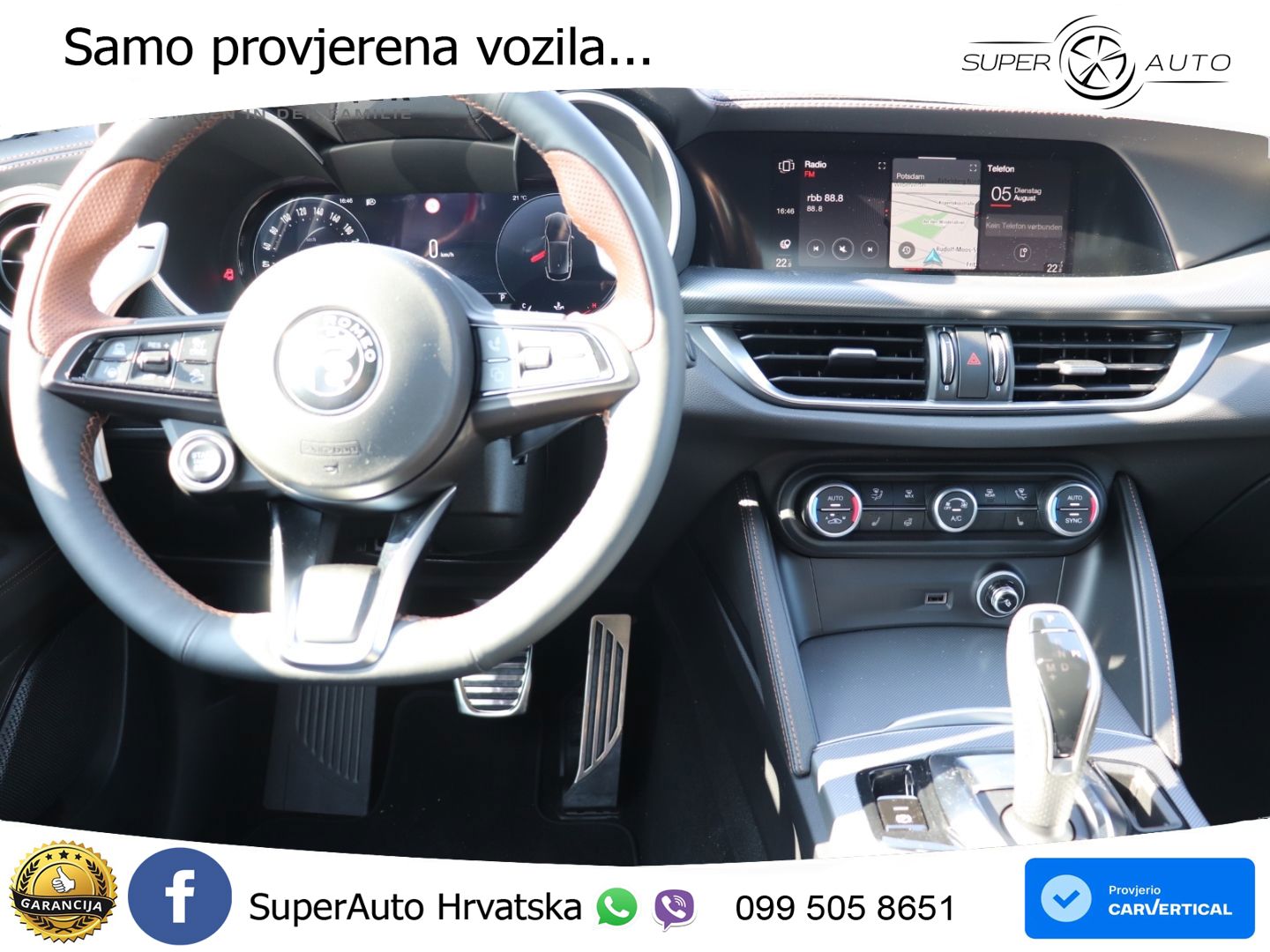 Alfa Romeo Stelvio 2.2 MultiJet II (210 KS) Q4 Automatic LED+GR SJED+ACC