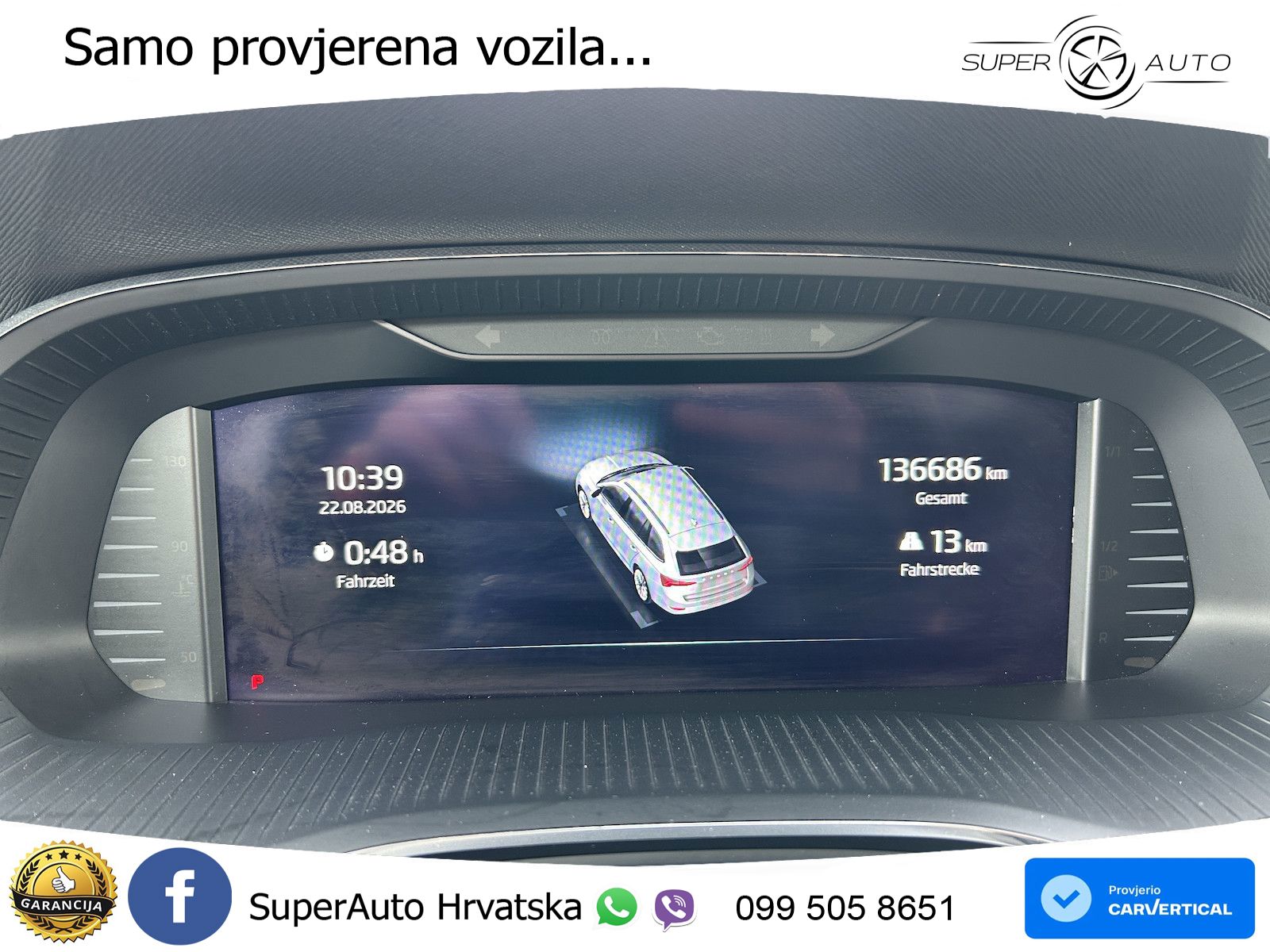 Škoda Octavia Combi 2.0 TDI (150 KS) DSG LED+GR SJED+ACC