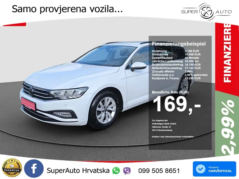 Volkswagen Passat Variant 2.0 TDI (150 KS) DSG Business LED+GR SJED+ACC