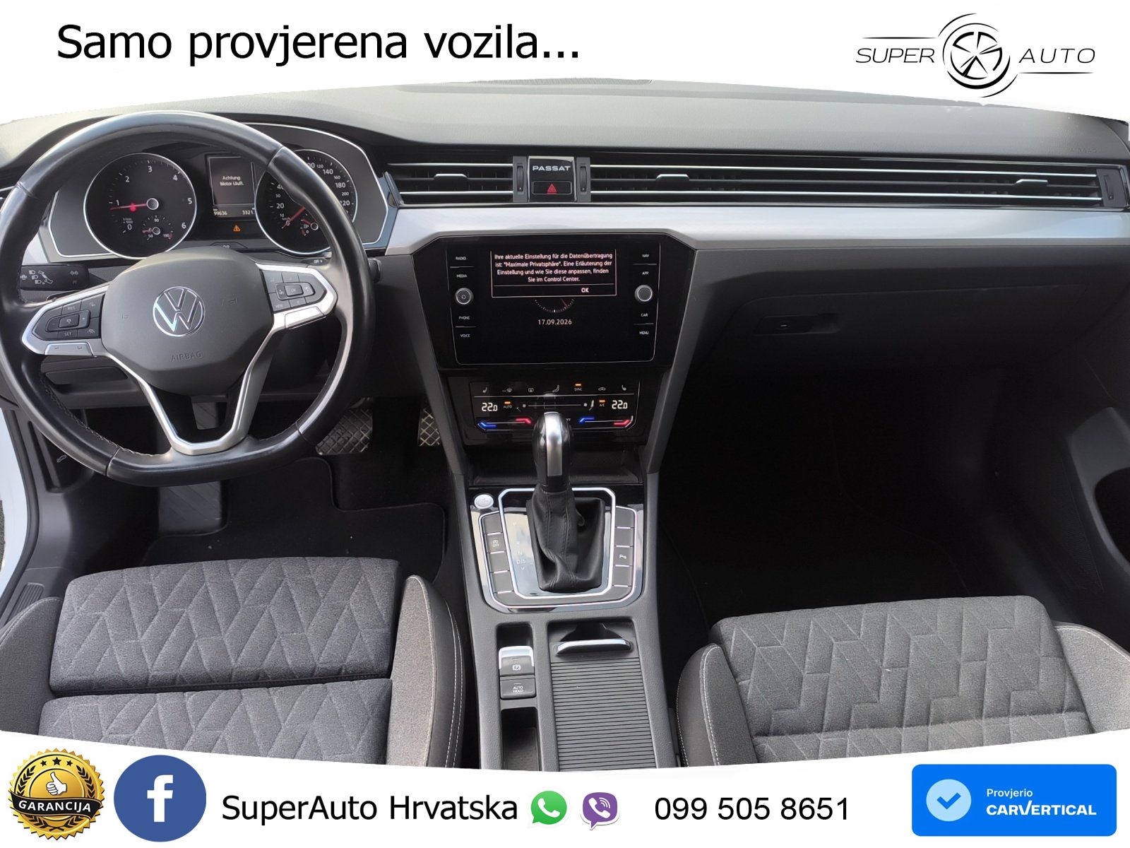 Volkswagen Passat Variant 2.0 TDI (150 KS) DSG Business LED+GR SJED+ACC