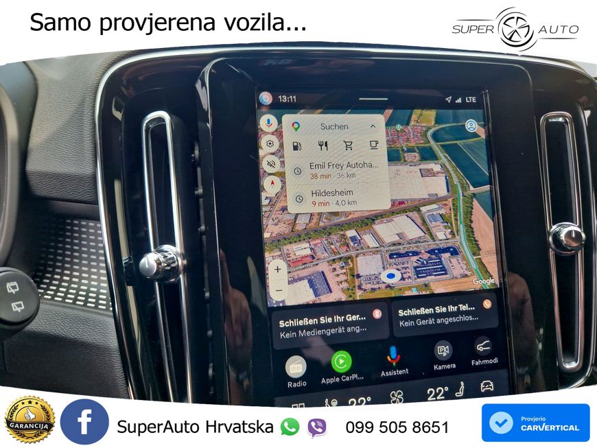 Volvo XC40 2.0 B3 163 KS Automatic LED+GR SJED+ACC