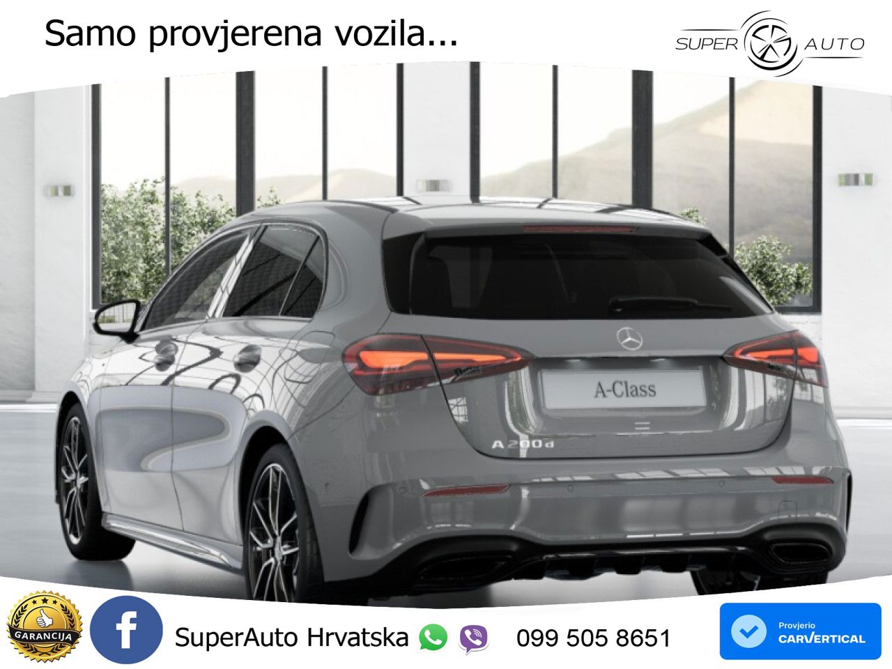 Mercedes-Benz A 200d 8G-DCT AMG LED+GR SJED+ACC
