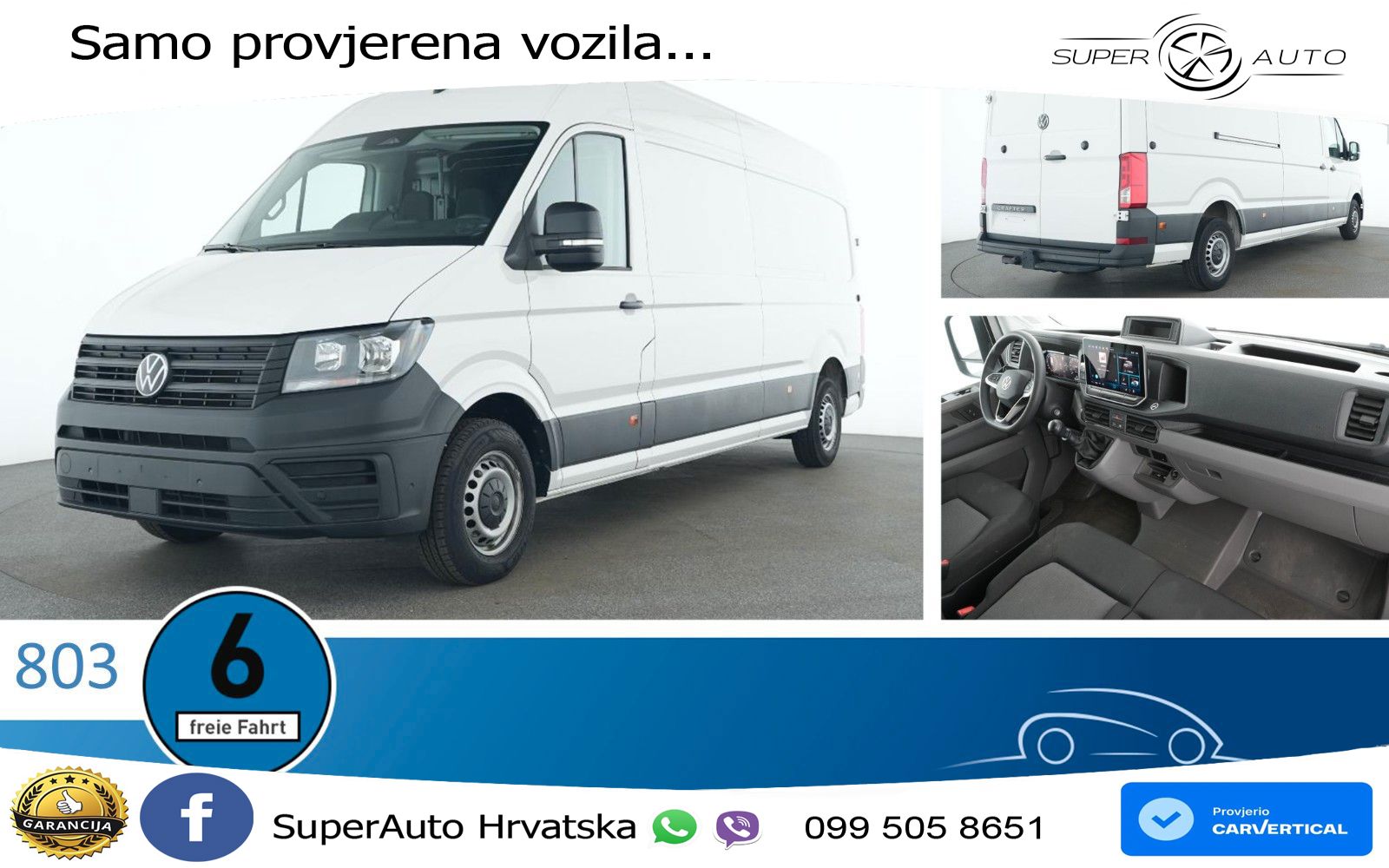 Volkswagen Crafter Kasten 35 lang Hochdach FWD RFK Klima 140 KS