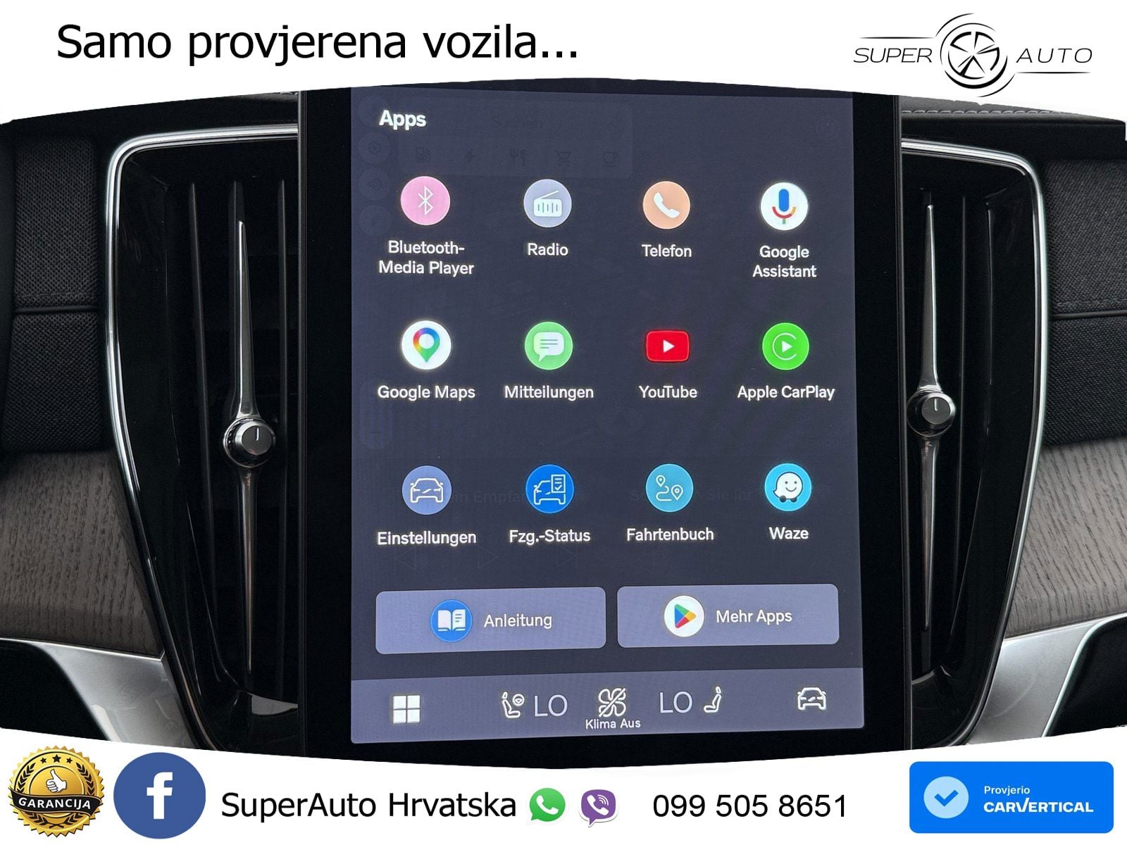 Volvo XC90 2.0 T8 AWD Automatic ZRAČNI+ACC+GR SJED+KAM+PANO