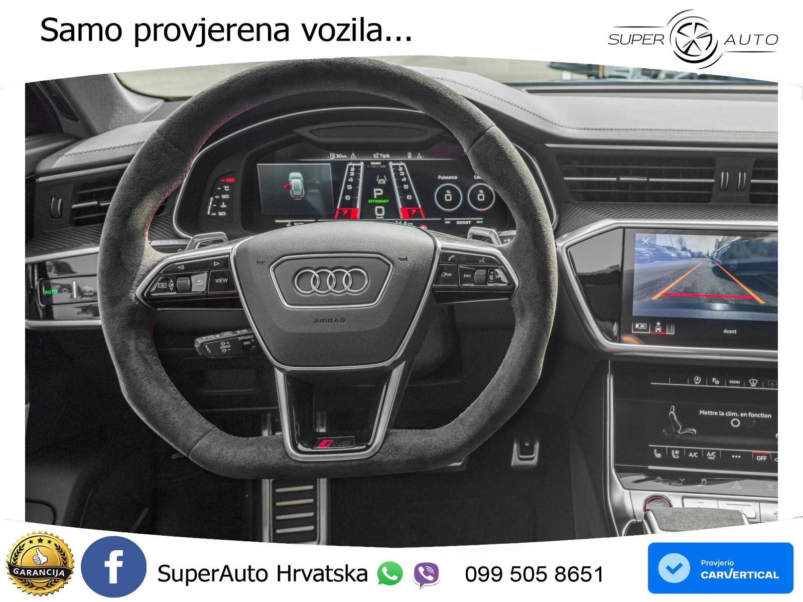 Audi RS6 Avant 4.0 TFSI V8 performance (630 KS)  quattro tiptronic LED+GR SJED+ACC