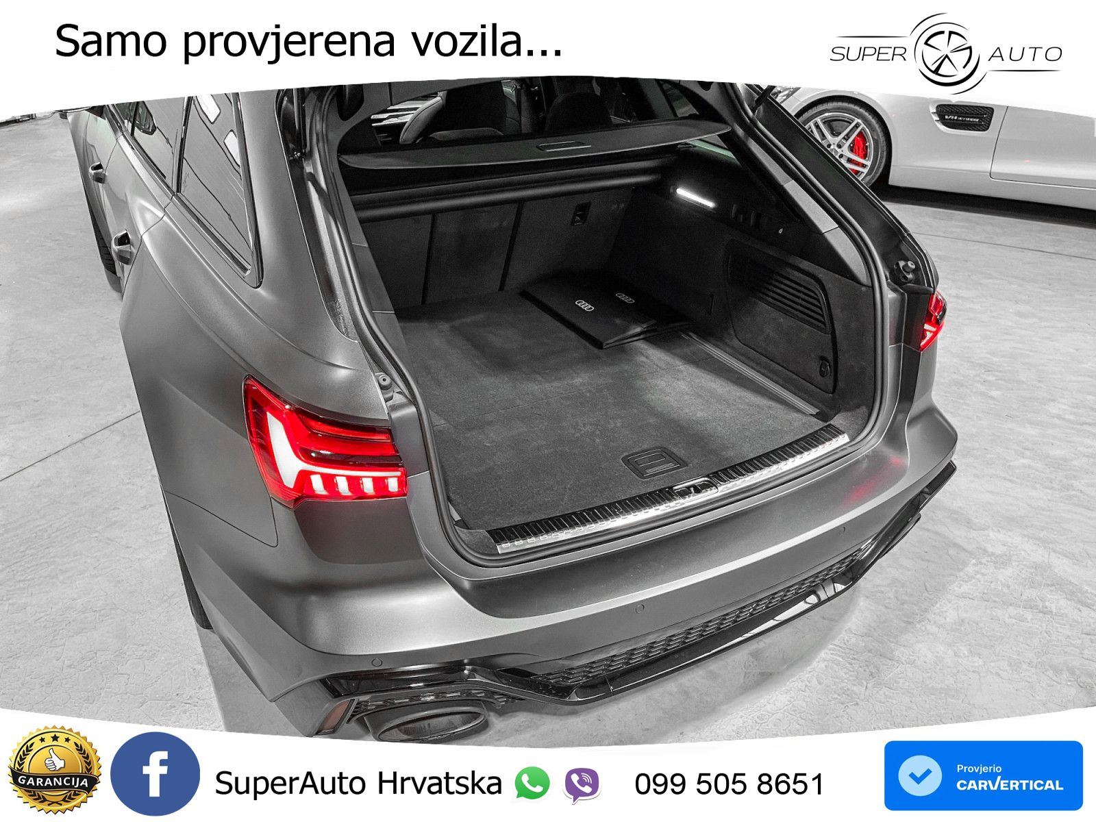 Audi RS6 Avant 4.0 TFSI V8 performance (630 KS)  quattro tiptronic LED+GR SJED+ACC