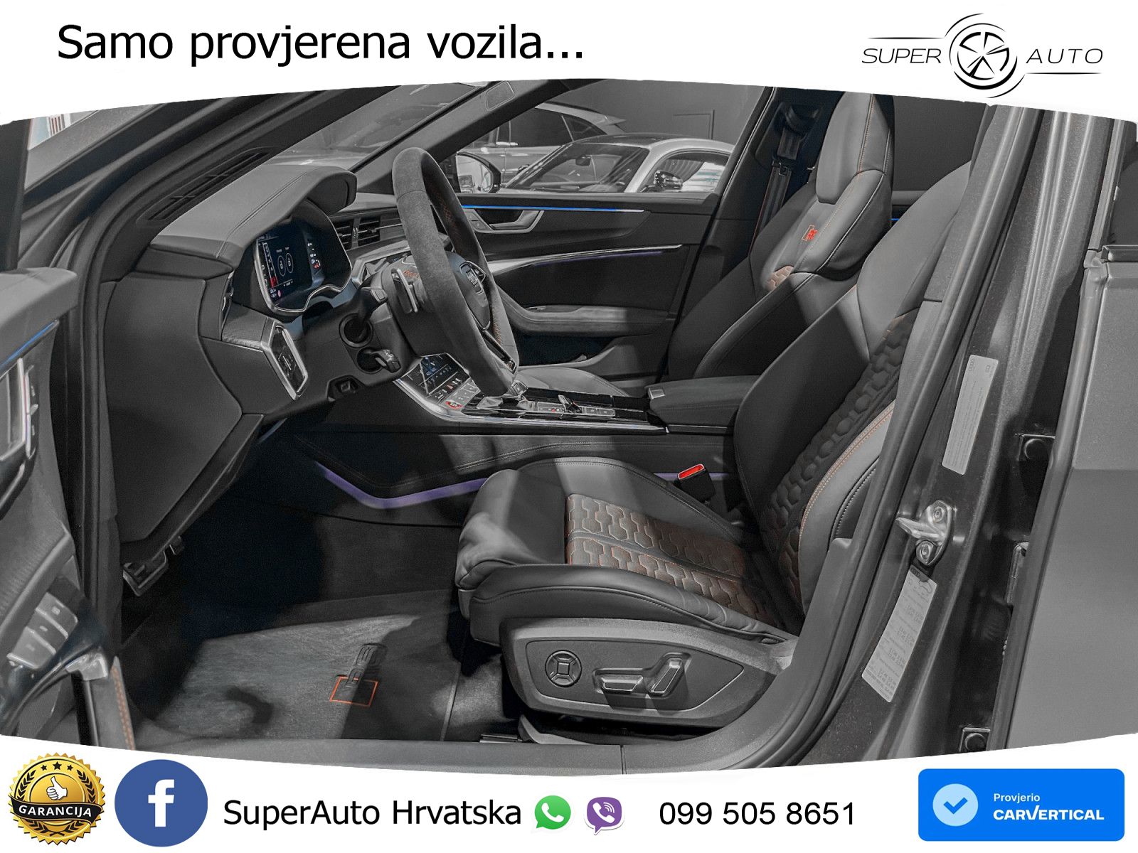 Audi RS6 Avant 4.0 TFSI V8 performance (630 KS)  quattro tiptronic LED+GR SJED+ACC
