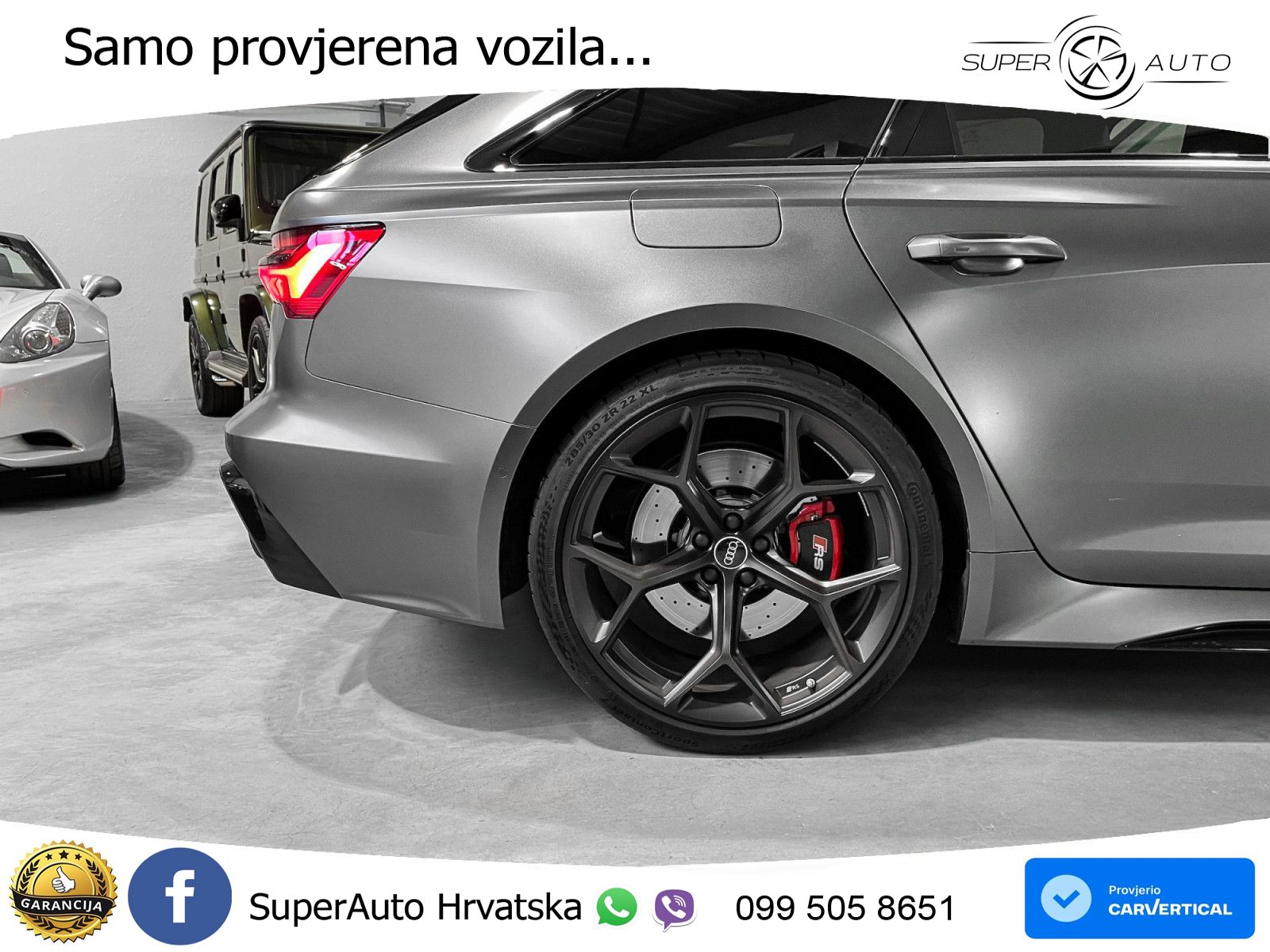 Audi RS6 Avant 4.0 TFSI V8 performance (630 KS)  quattro tiptronic LED+GR SJED+ACC
