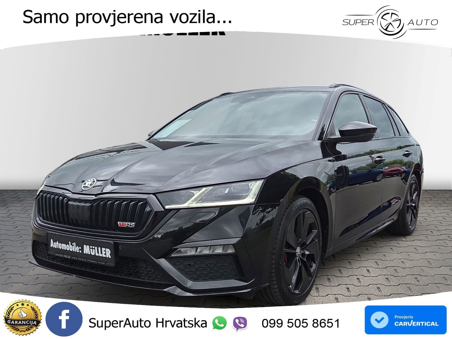 Škoda Octavia Combi RS 2.0 TDI (200 KS) 4x4 DSG LED+GR SJED+ACC