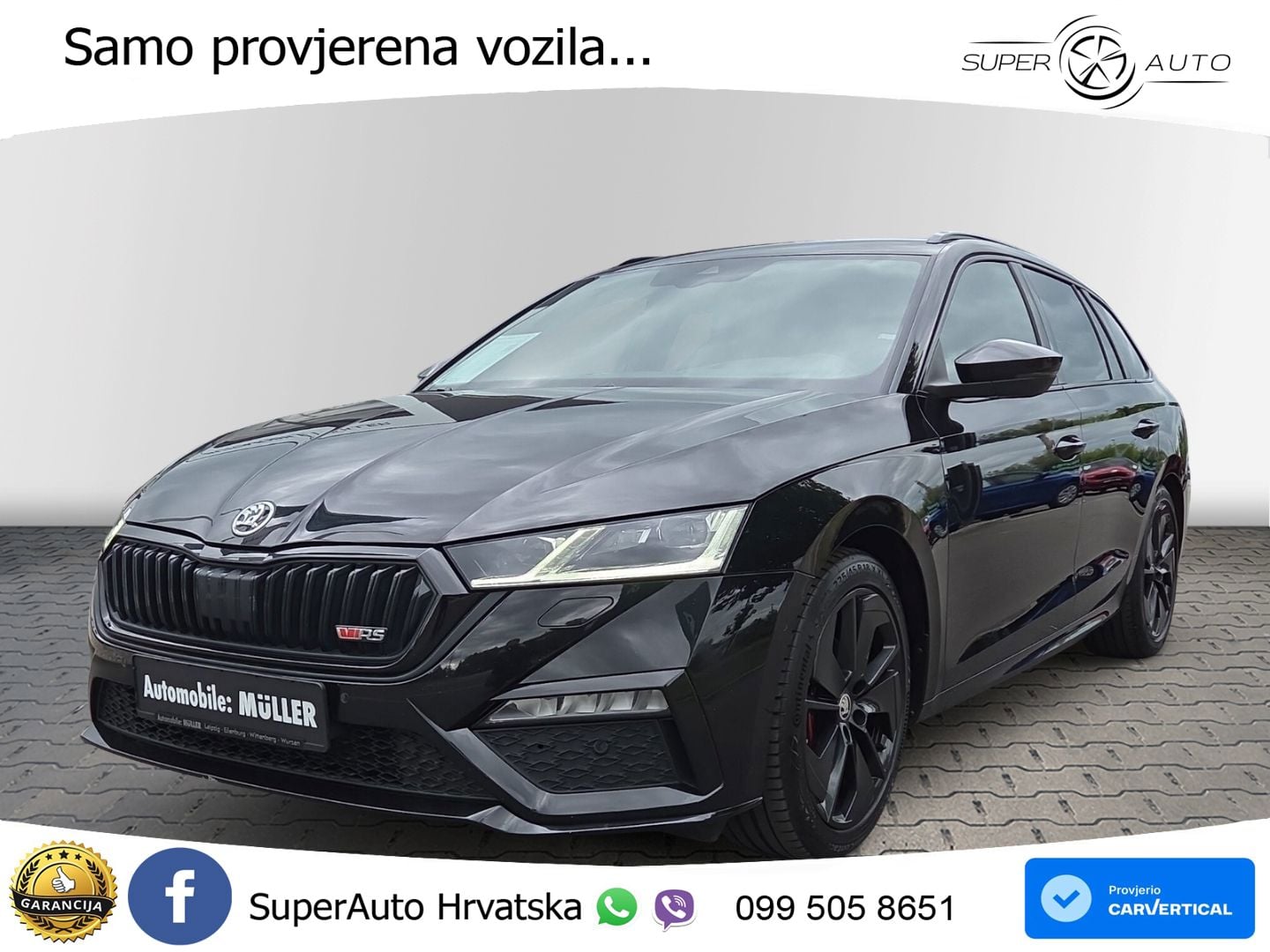 Škoda Octavia Combi RS 2.0 TDI (200 KS) 4x4 DSG LED+GR SJED+ACC