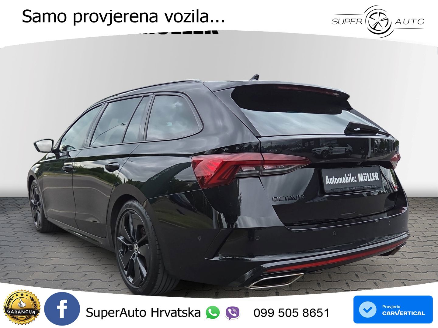 Škoda Octavia Combi RS 2.0 TDI (200 KS) 4x4 DSG LED+GR SJED+ACC