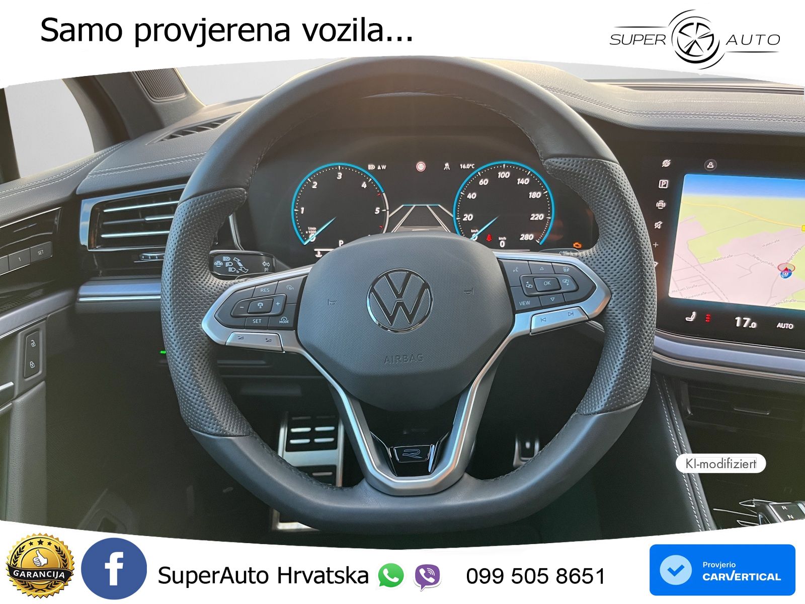 Volkswagen Touareg 3.0 V6 TDI (286 KS) 4MOTION Tiptronic ZRAČNI+ACC+4xGR SJED+KAM