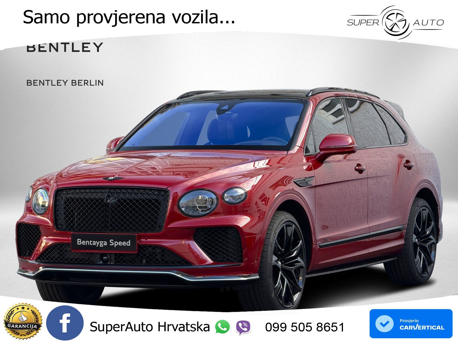 Bentley Bentayga Speed 4.0 V8 (650 KS) AWD Automatic LED+GR SJED+ACC