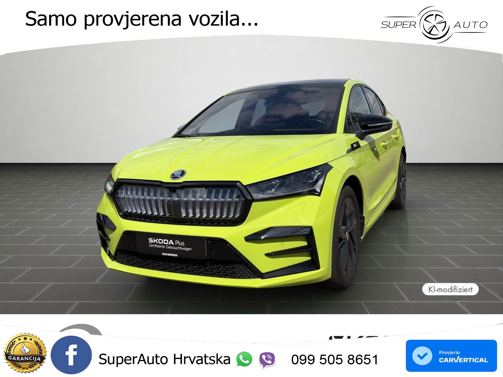 Škoda Enyaq iV RS 82 kWh (299 KS) AWD Lounge MATRIX+GR SJED+KAM