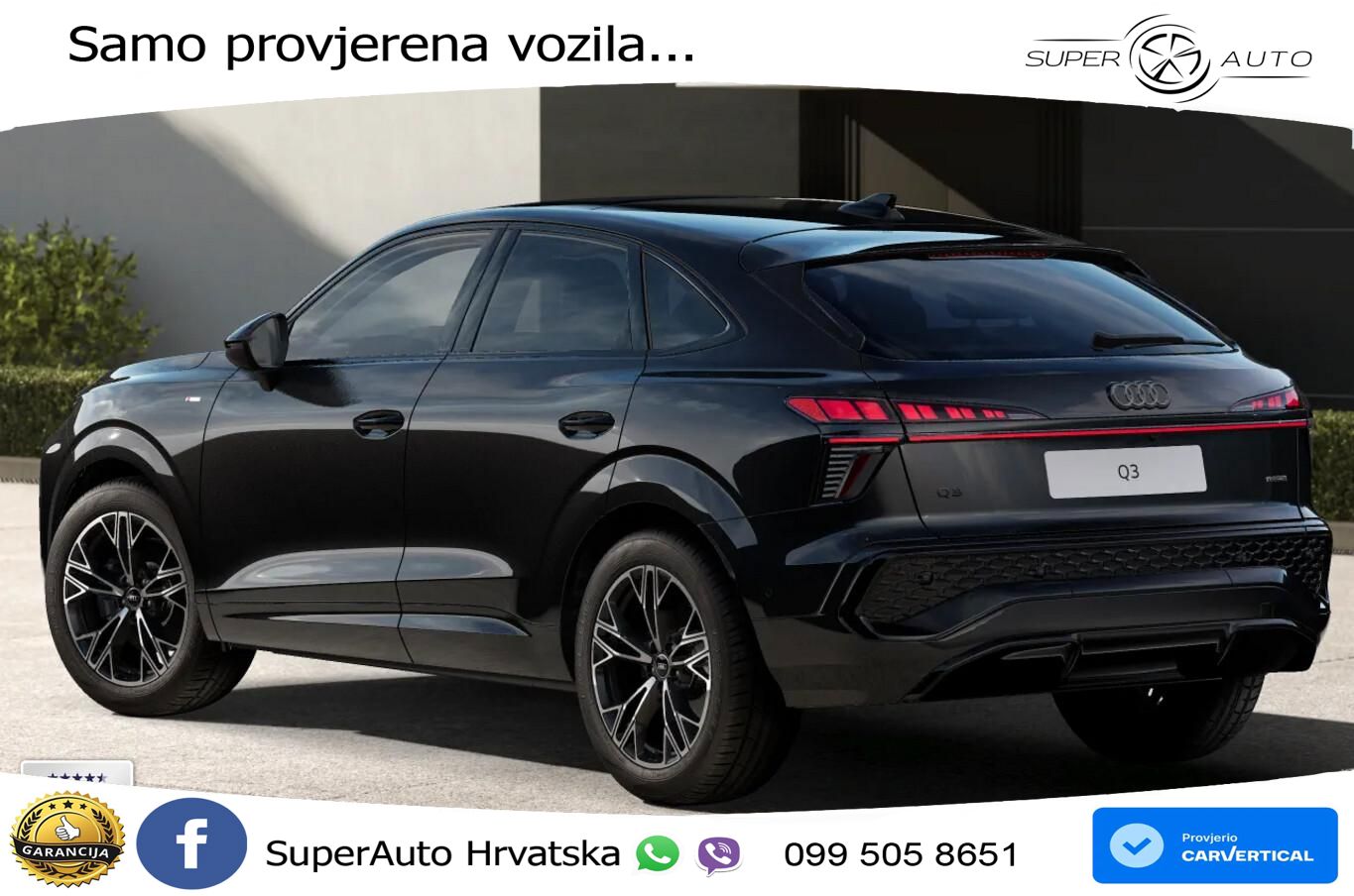 Audi Q3 III Sportback 2.0 TFSI (204 KS) quattro S tronic LED+GR SJED+ACC