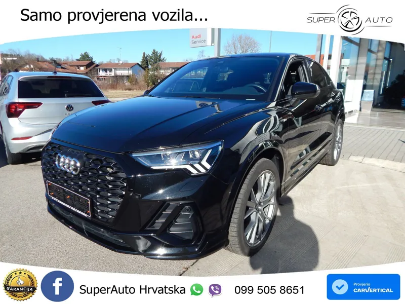 Audi Q3 II Sportback 45 TFSI (245 KS) quattro S tronic S line MATRIX+GR SJED+KAM
