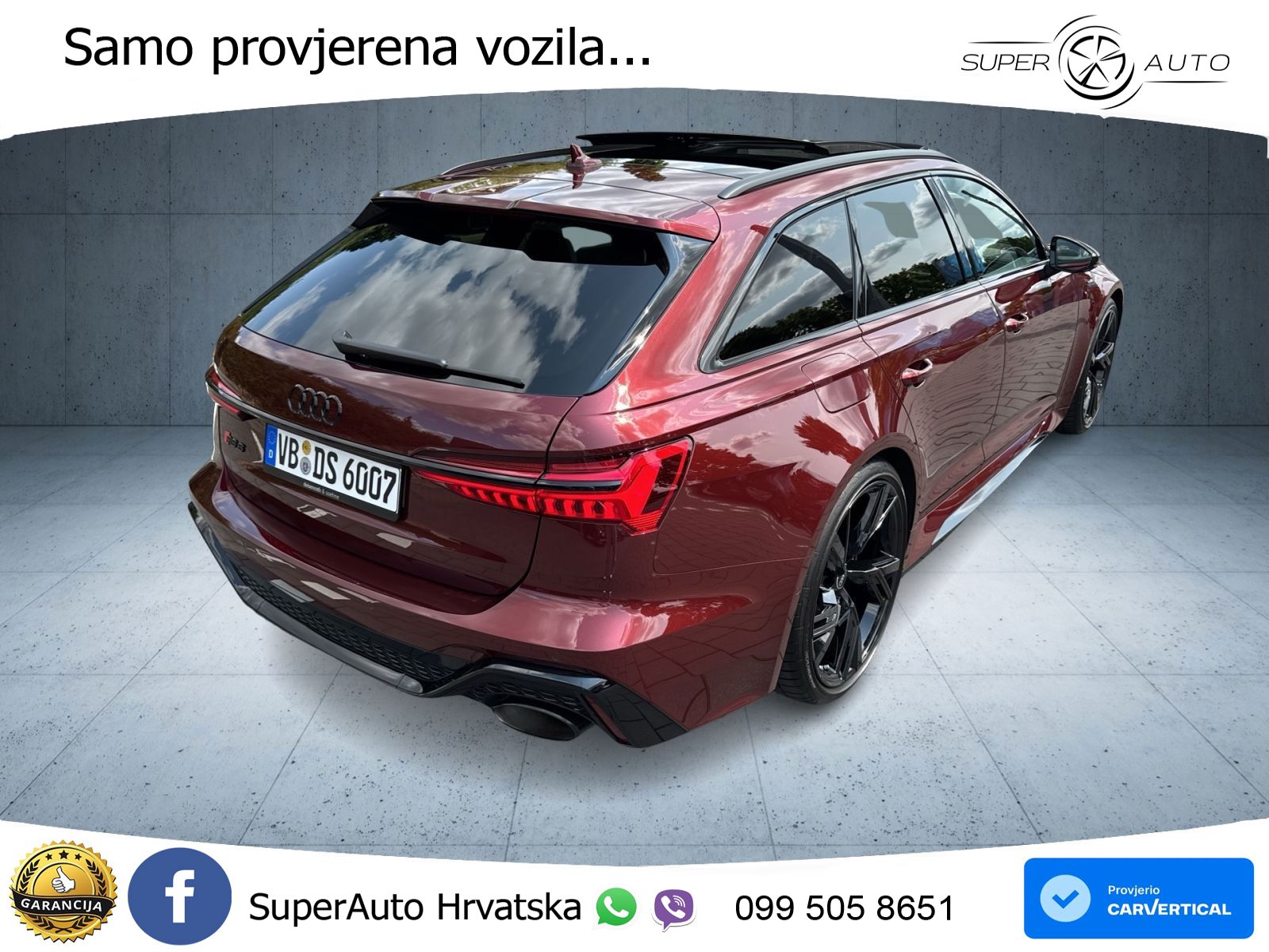 Audi RS6 Avant 4.0 TFSI V8 (600 KS) quattro Tiptronic Kuka LED+GR SJED+ACC